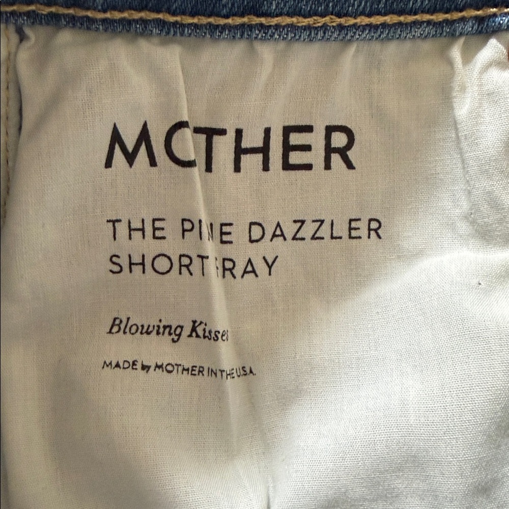 MOTHER | The Pixie Dazzler Fray Denim | Blowing Kisses | Shorts - Picture 6 of 7